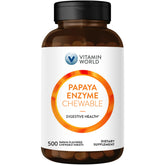 Vitamin World Papaya Enzymes Chewable Tablets bottle front view