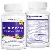 VitaminIQ Whole Food Prenatal Vitamins bottle front view