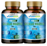 VITAMISAN Spirulina Capsules front view with two bottles