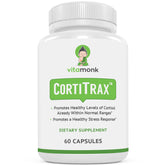 VitaMonk CortiTrax Adrenal Extracts Supplement front view