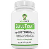 VitaMonk Glycotrax 1000mg 60 Capsules front view