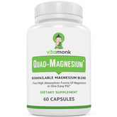 VitaMonk Quad Magnesium Supplement 300mg front view