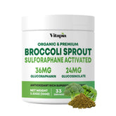 Vitapia Organic Broccoli Sprout Powder 100g front view