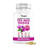 Vitapia Organic Milk Thistle Capsules front view with packaging