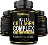 VitaRaw Colla-5 Multi-Collagen Capsules 1800mg front view