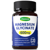 Vitarevive Magnesium Glycinate 600 mg supplement front view
