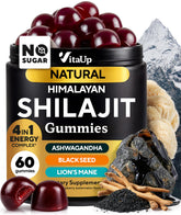 VitaUp Shilajit Gummies front view with raspberry watermelon flavour