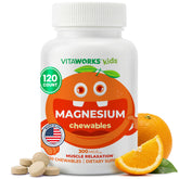VitaWorks Magnesium Chewable Tablets bottle front view