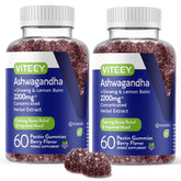 Viteey Ashwagandha Gummy Supplements 120 Gummies front view