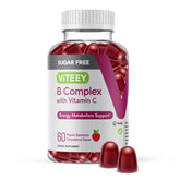 Viteey B-Complex Gummies 60 count strawberry flavour front view