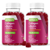 Viteey Biotin Collagen Gummies front view packaging