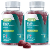 Viteey Biotin Gummies 120 Count front view packaging