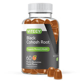 Viteey Black Cohosh Gummies 60 count raspberry flavour front view