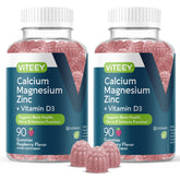 Viteey Calcium Magnesium Zinc Gummies 180 count front view