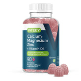 Viteey calcium magnesium zinc gummies bottle front view