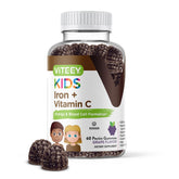 Viteey Iron Gummies 60 count bottle front view