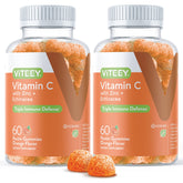 Viteey Vitamin C Gummies 120 Count front view with packaging