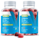 Viteey Vitamin D3 Gummies 120 count bottle front view