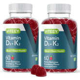 Viteey Vitamin D3 & K2 Gummies 120 count bottle front view