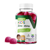 Viteey Zinc Gummies 120 count front view with berry flavour