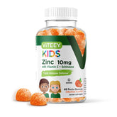 Viteey Zinc Gummies 60 count orange flavour front view