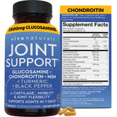 Viva Naturals Joint Support Glucosamine 1500mg capsules front view
