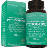Viva Naturals Pycnogenol 100 mg Capsules front view