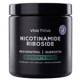 VivaThrive NAD+ Complex Resveratrol Supplement bottle front view