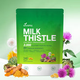 VivoNu Milk Thistle Supplement 3000mg softgel bottle front view