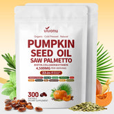 VivoNu Pumpkin Seed Oil Capsules 300 count front view