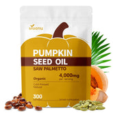 VivoNu Saw Palmetto Pumpkin Seed Oil Softgels front view