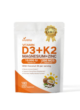 VivoNu Vitamin D3 K2 Magnesium softgels front view