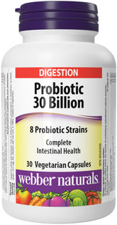 Webber Naturals Probiotic 30 Billion capsule packaging front view