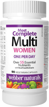 Webber Naturals Women’s Most Complete Multi supplement front view