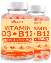 WEEVIT Vitamin D3 B12 Gummies front view