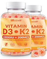 WEEVIT Vitamin D3 K2 Gummies front view with packaging