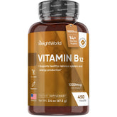 WeightWorld Vitamin B12 1000 MCG Mini Tablets bottle front view