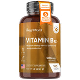 WeightWorld Vitamin B12 5000 mcg Methylcobalamin Tablets front view
