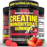 Wekannufod Creatine Monohydrate Gummies 5000mg front view packaging