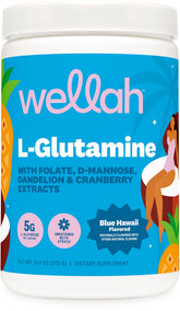 Wellah L-Glutamine 5G Blue Hawaii Flavour front view