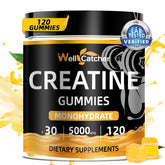 Wellcatcher Creatine Monohydrate Gummies front view with packaging
