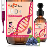 Wellcatcher NAD+ Liquid Supplement 600mg nicotinamide riboside front view