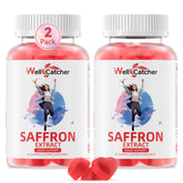 Wellcatcher Saffron Gummies front view with packaging