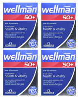 Wellman 50+ Multivitamin Tablets front view packaging