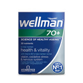 Wellman 70+ Blended Vitamin & Mineral Supplement front view