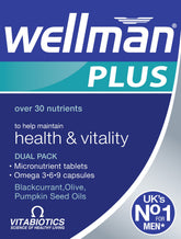 Wellman Plus Omega 3.6.9 multivitamins pack front view