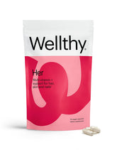 Wellthy HER Daily Multivitamin for Women front view of packaging