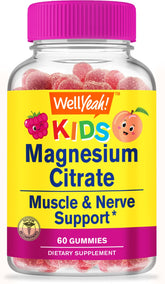 WellYeah Magnesium Gummies for Kids front view with packaging