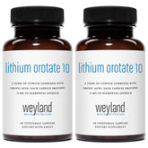 Weyland Lithium Orotate 60 vegetarian capsules front view