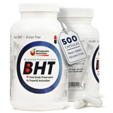Wholesale Nutrition BHT Antioxidant Capsules 250mg front view